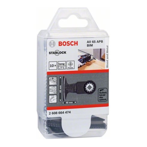 Bosch Lama per sega a immersione AII 65 APB, BIM, 40 x 65 mm