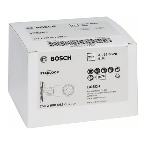 Bosch Lama per sega a immersione BIM AII 65 BSPB Hard Wood 40 x 65 mm