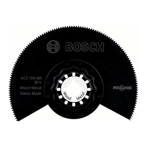 Lama per sega a segmenti riportati Bosch ACZ 100 BB, Wood and Metal, BIM, 100 mm, curvata