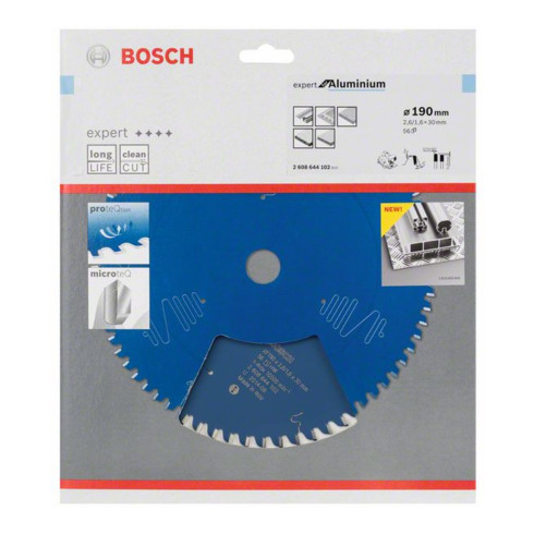 Bosch Lama per sega circolare Expert for Aluminium 190x30x2,6mm 56