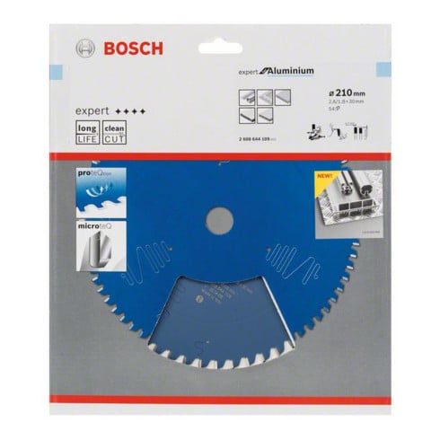 Bosch Lama per sega circolare Expert for Aluminium 210 x 30 x 2,6 mm 54