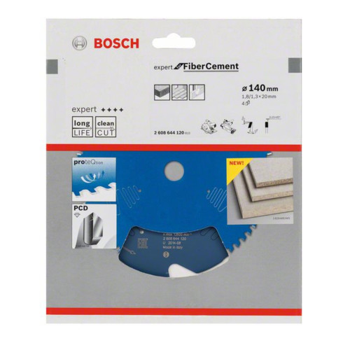 Bosch Lama per sega circolare Expert for Fibre Cement 140 x 20 x 1,8 mm 4