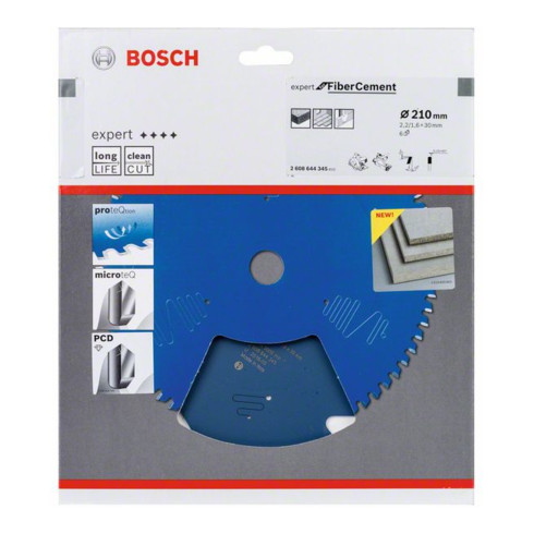 Bosch Lama per sega circolare Expert for Fibre Cement 210 x 30 x 2,2 mm 6