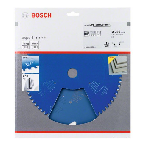 Bosch Lama per sega circolare Expert for Fibre Cement 260 x 30 x 2,4 mm 6