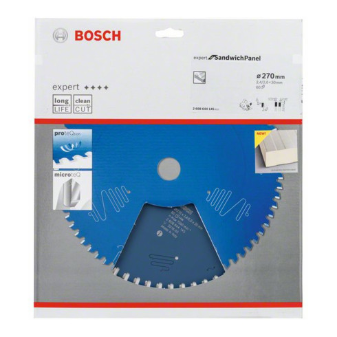 Bosch Lama per sega circolare Expert for Sandwich Panel 270 x 30 x 2,4 mm 60