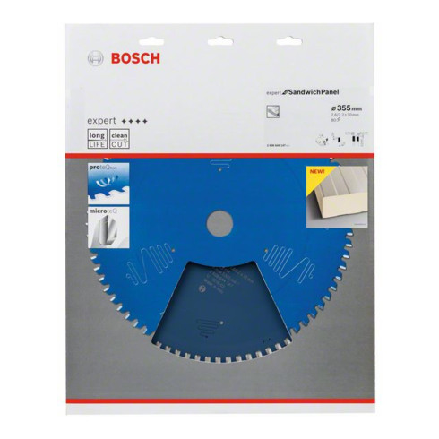 Bosch Lama per sega circolare Expert for Sandwich Panel 355 x 30 x 2,6 mm 80