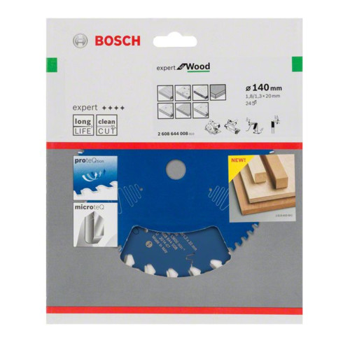 Bosch Lama per sega circolare Expert for Wood 140 x 20 x 1,8 mm 24