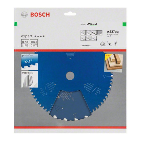 Bosch Lama per sega circolare Expert for Wood 237 x 30 x 2,5 mm 24