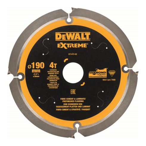 DEWALT Lama per sega circolare PCD 165/20mm 4Z DT1471-QZ