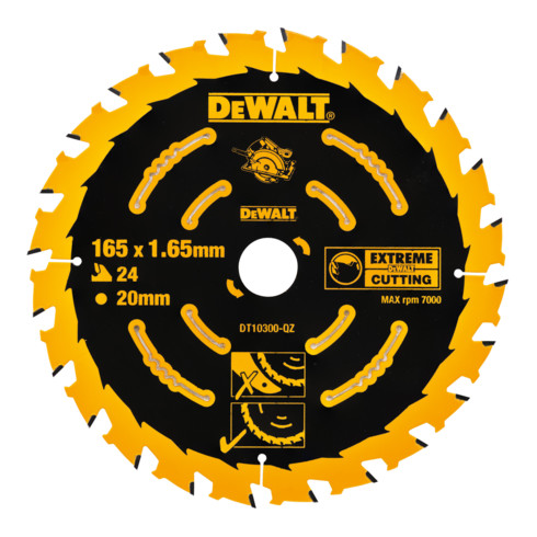 DEWALT Lama per sega circolare manuale 165/20mm 24WZ DT10300-QZ