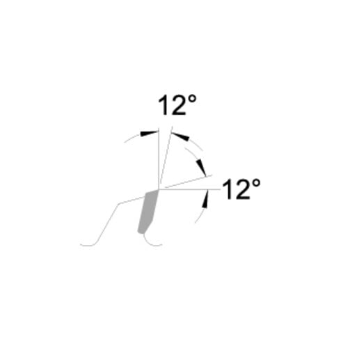Edessö Lama per sega circolare manuale con poligono esterno, HW 160x2,6/1,6x20 Z=48 W