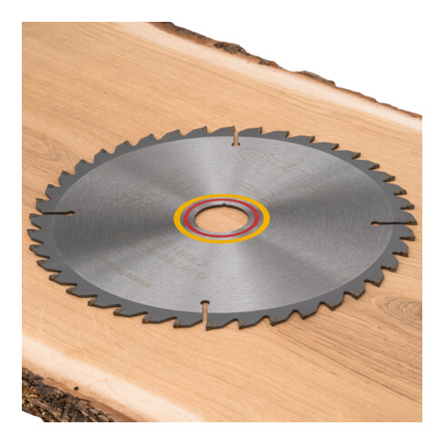 STIER Lama per sega circolare professionale per legno 216x2,4x30 40W angolo di spoglia superiore negativo -5°