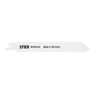 STIER Lama per seghe frontali a gattuccio ST130/1,4/5 bimetallo acciaio inossidabile, metallo 5 pz.