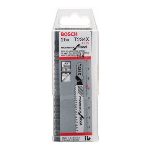 Bosch Lama per seghetto alternativo T 234 X, Progressor for Wood