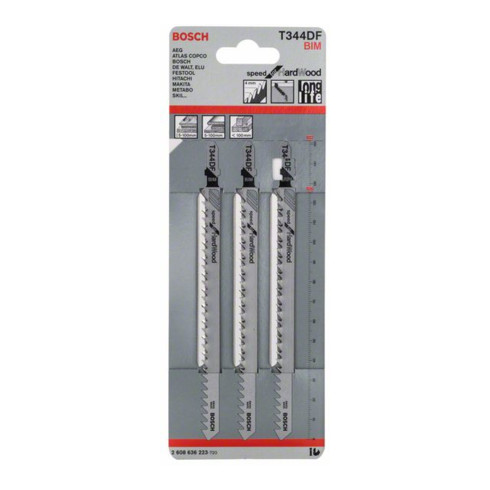 Lama per seghetto alternativo Bosch T 344 DF, Speed for Hard Wood