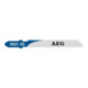 AEG Lama per seghetto alternativo T118A per metallo, dentatura L=55mm/passo denti: 1,2mm per tagli in lamiera molto sottile-1
