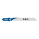 AEG Lama per seghetto alternativo T118A per metallo, dentatura L=55mm/passo denti: 1,2mm per tagli in lamiera molto sottile-3