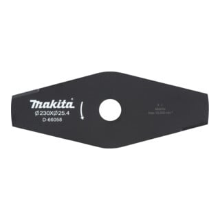 Lame à 2 dents Makita 230 x 25,4 mm D-66058