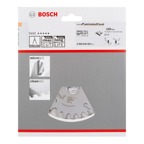 Lame de scie circulaire Bosch plastique Pour scies circulaires à format horizontales/verticales et scies circulaires de table