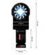 Lame Bosch Expert MetalMax AIZ 20 AIT pour outils multifonctions, 40 x 20 mm