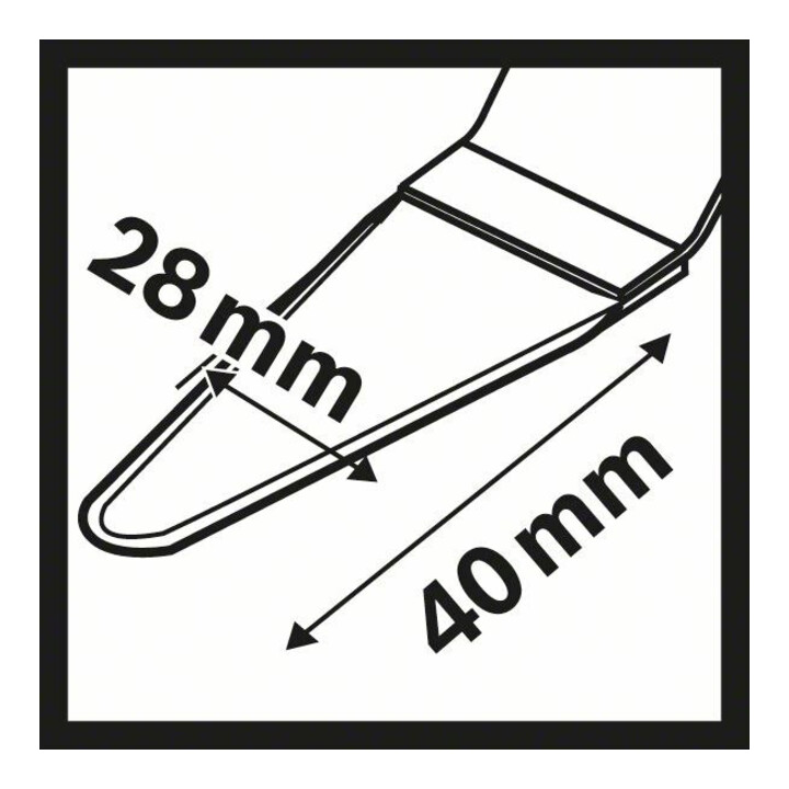 Lame coupe-joint universelle HCS AIZ 28 SC 28 x 40 mm