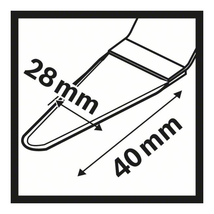Lame coupe-joint universelle HCS Starlock AIZ 28 SC 28 x 40 mm