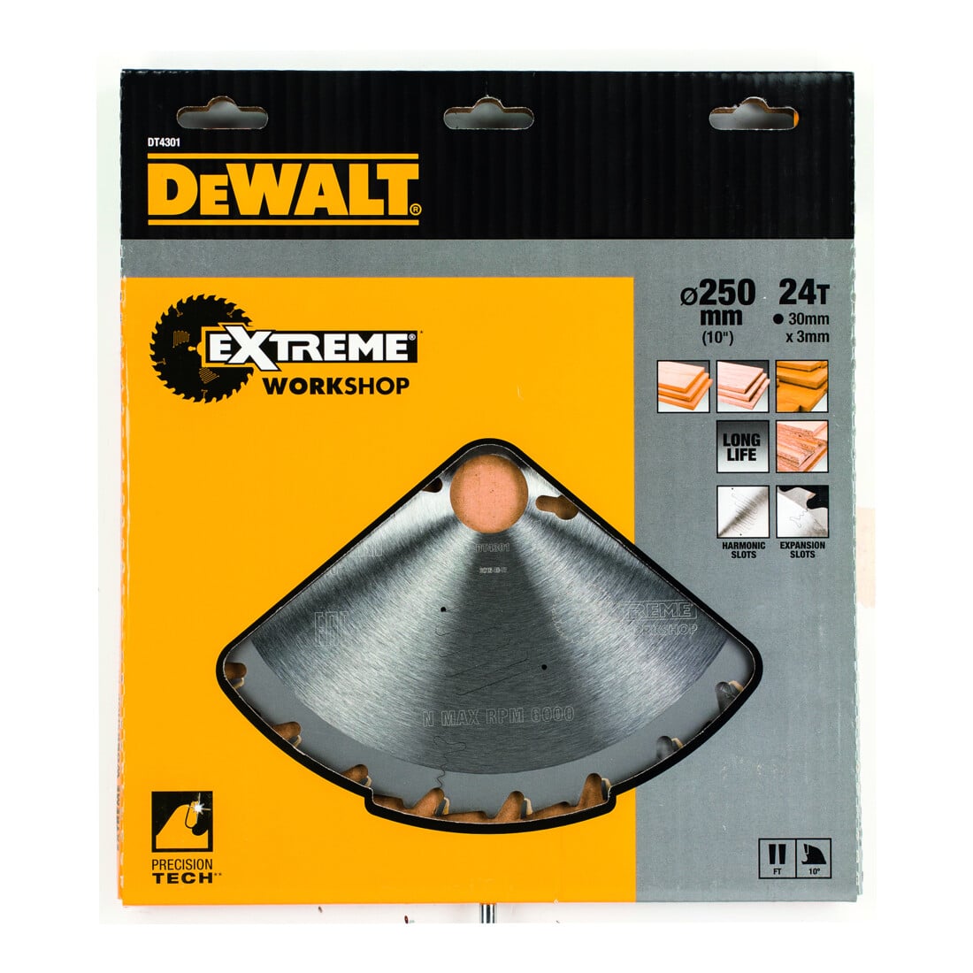 Lame de scie à bras radial DEWALT Extreme DT4301 pour scies stationnaires