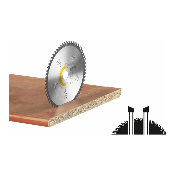 Set Patrone KT-TKS 80 + Lame de scie à dents fines 254x2,4x30 W60