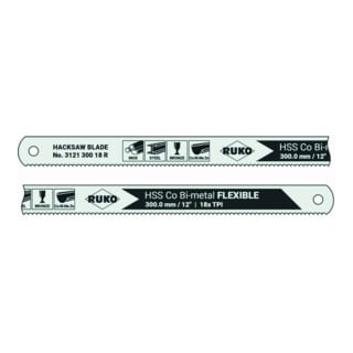 Ruko Lame de scie à main HSS-Co Bihart cobalt