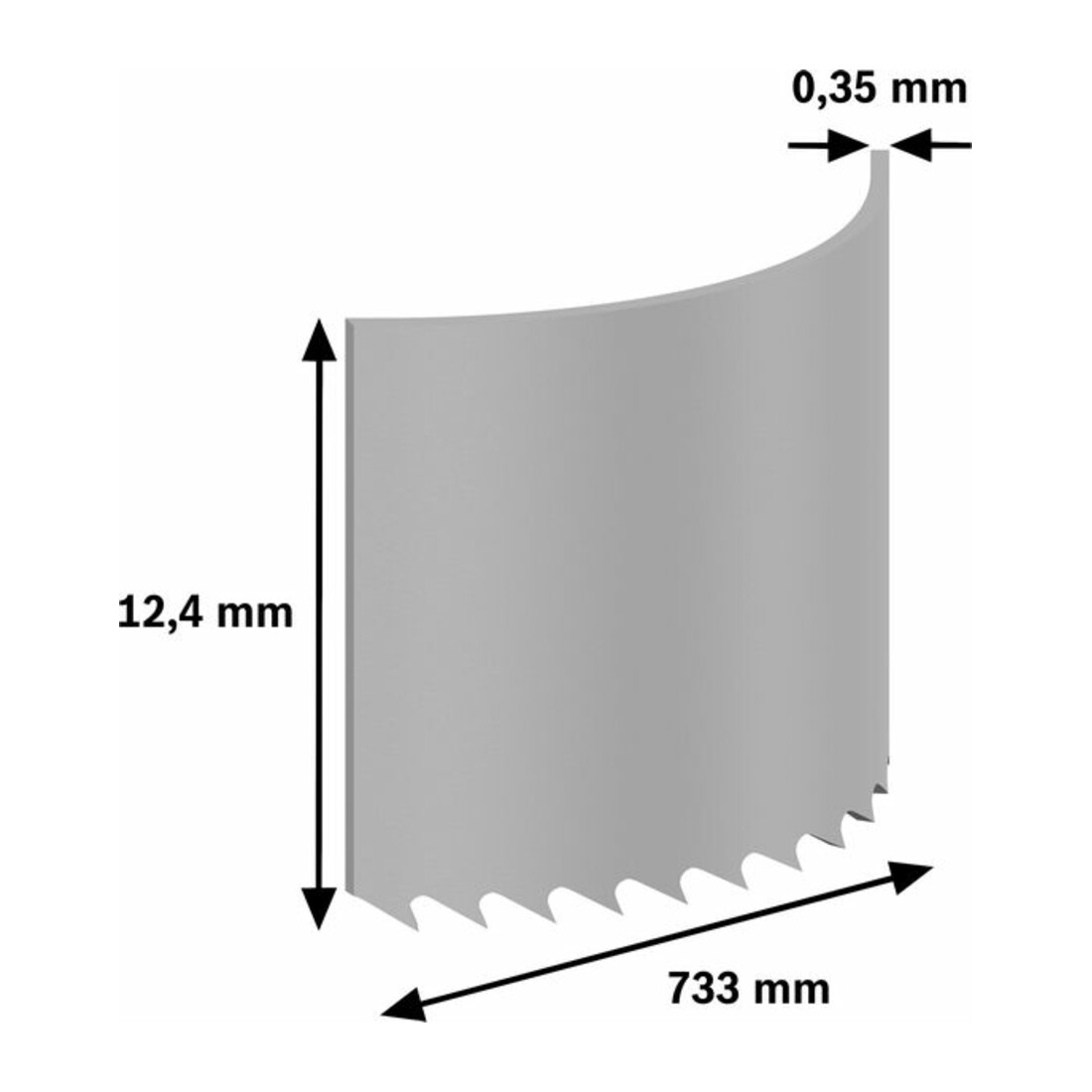 Bosch Lame de scie à ruban CB BIM 733 mm