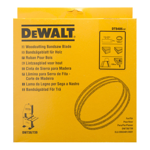 Lame de scie à ruban DEWALT 2095x10x0,6 mm 3,2 mm DT8486-QZ