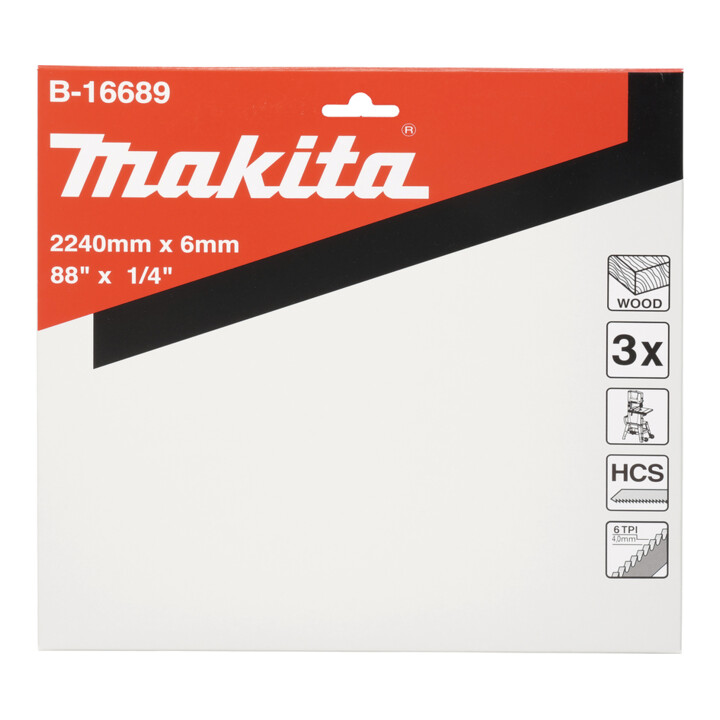 Lame de scie à ruban Makita 6 dents 6 pouces coupe courbe (B-16689)