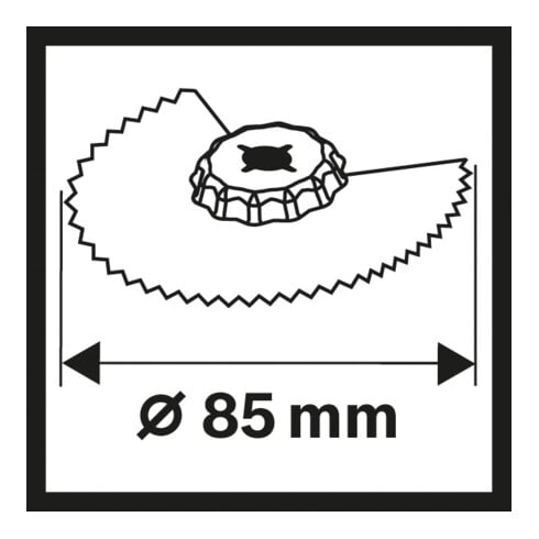 Lame de scie à segment Bosch ACZ 85 EC Bois, HCS, 85 mm