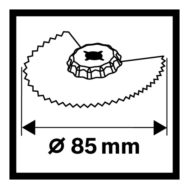Lame de scie à segment Bosch ACZ 85 EC Bois, HCS, 85 mm