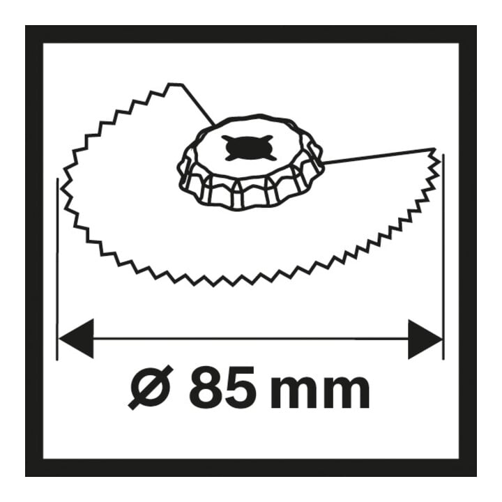 Lame de scie à segment Bosch ACZ 85 EC Bois, HCS, 85 mm