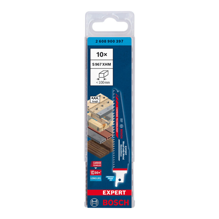 Lame de scie alternative Bosch Expert "Démolition du bois et du métal" S 967 XHM