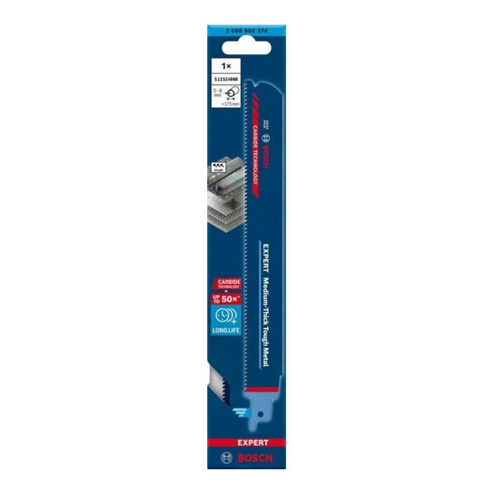 Lame de scie alternative Bosch Expert "Medium-Thick Tough Metal" S 1155 HHM