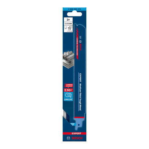Lame de scie alternative Bosch Expert "Medium-Thick Tough Metal" S 1155 HHM