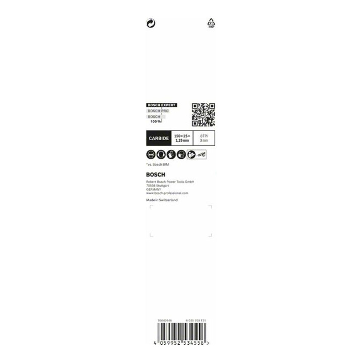 Lame de scie alternative Bosch Expert "Thick Tough Metal" S 955 CHC