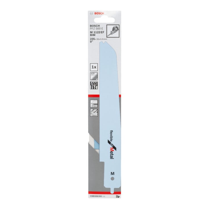 Lame de scie alternative Bosch M 1122 EF Flexible pour métal pour PFZ 500 E
