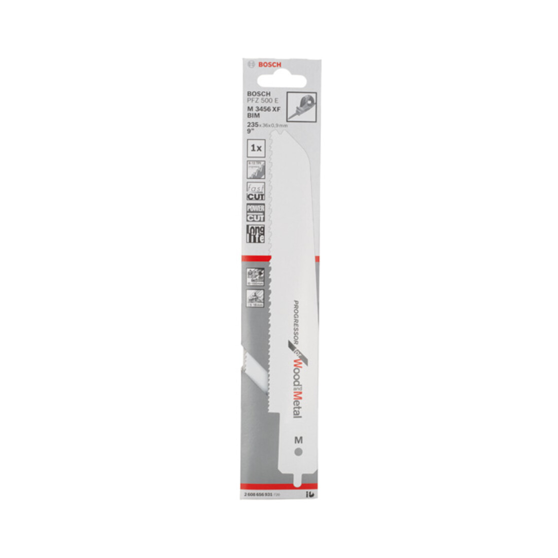 Lame de scie alternative Bosch M 3456 XF Progressor pour bois et métal pour PFZ 500 E
