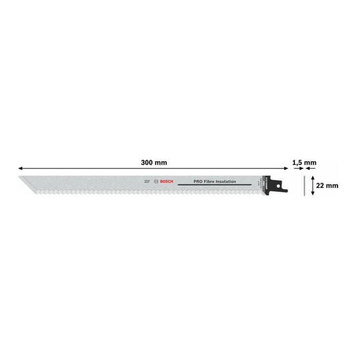 Lame de scie alternative Bosch S 1213 AWP, Précision pour FiberInsulation