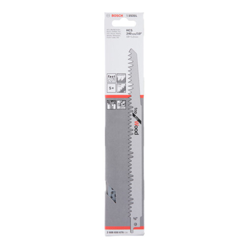 Lame de scie alternative Bosch S 1531 L, pour bois