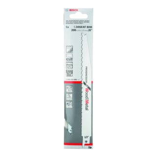 Lame de scie alternative Bosch S 3456 XF, Progressor pour bois et métal