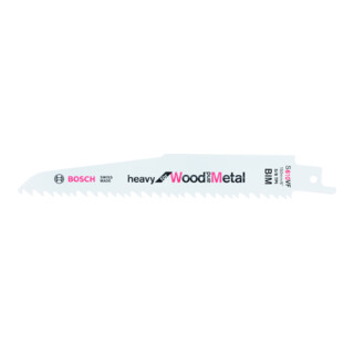 Lame de scie alternative Bosch S 610 VF, lourde pour bois et métal