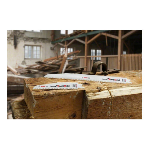 Lame de scie alternative Bosch S 610 VF, lourde pour bois et métal