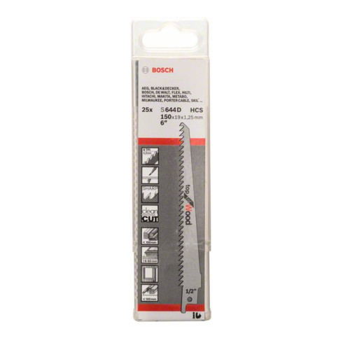 Lame de scie alternative Bosch S 644 D, dessus pour bois
