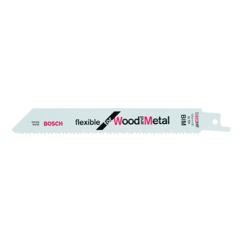 Lame de scie alternative Bosch S 922 HF, flexible pour bois et métal