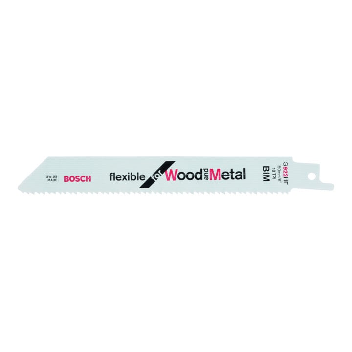 Lame de scie alternative Bosch S 922 HF, flexible pour bois et métal