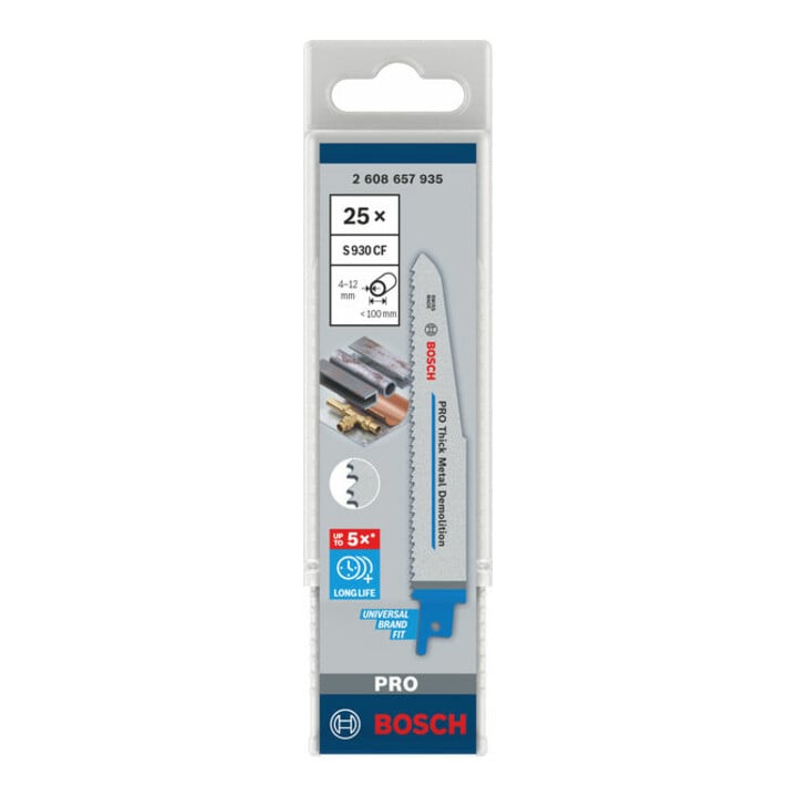 Lame de scie alternative Bosch S 930 CF, Endurance pour métaux lourds